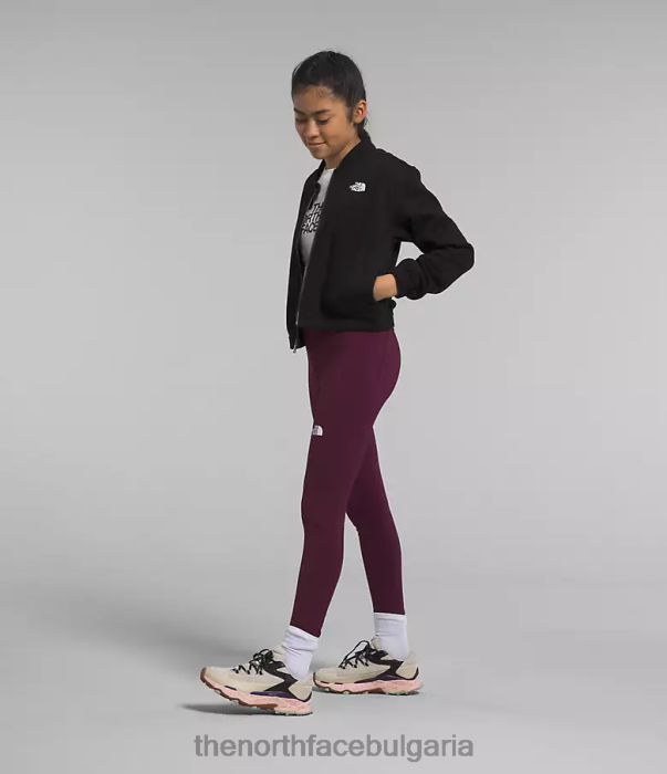 облекло The North Face уютно яке от полар с пълен цип tnf черен пирен деца 40DF0985