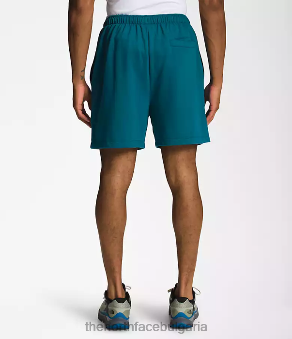 облекло The North Face прости шорти от полар с лого син корал мъже 40DF0362