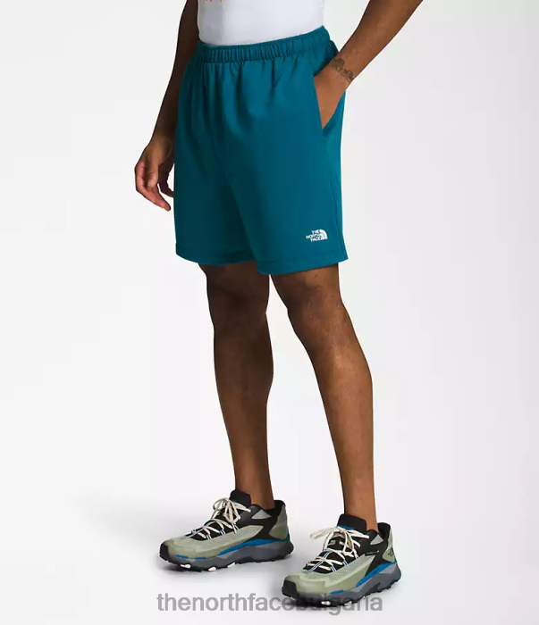 облекло The North Face прости шорти от полар с лого син корал мъже 40DF0362