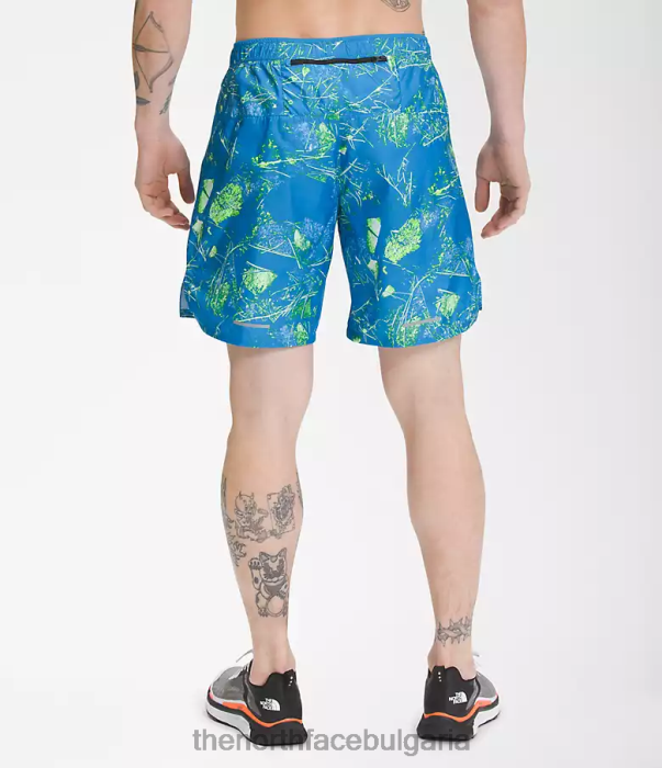 облекло The North Face неограничени шорти за бягане суперзвукова синя долина мъже 40DF0958