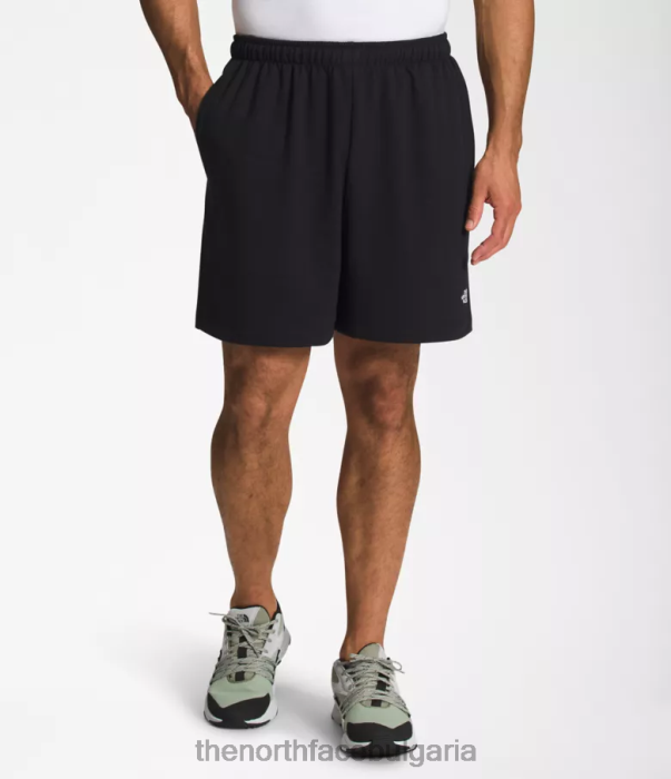 облекло The North Face прости шорти от полар с лого tnf черно мъже 40DF0361