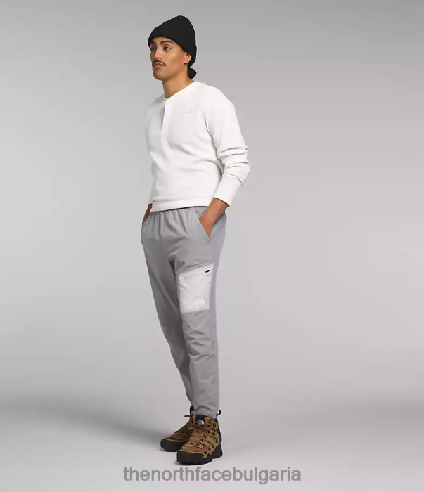 облекло The North Face леки панталони смесено сиво мъже 40DF01162