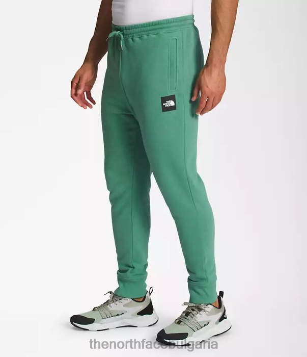 облекло The North Face бокс nse джогинг наситено тревисто зелено/tnf черно мъже 40DF01041