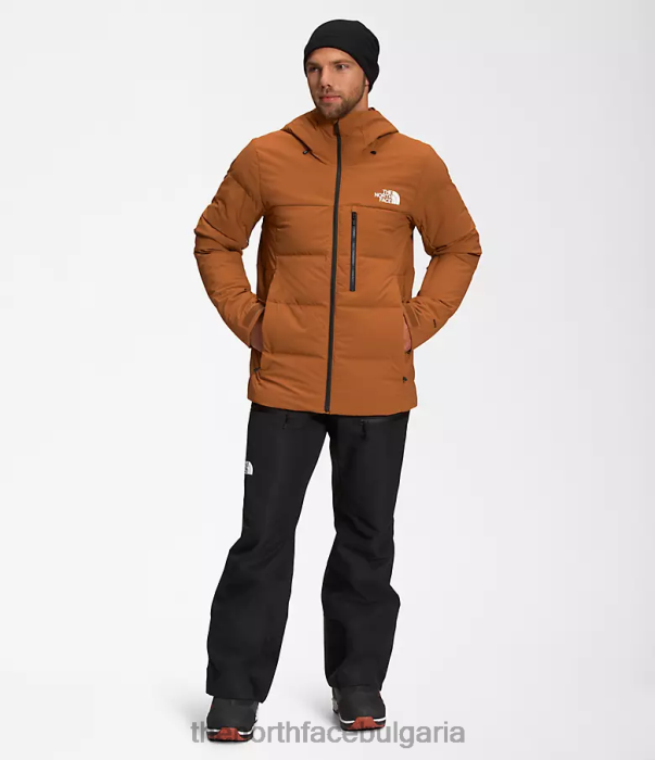 облекло The North Face пухено яке corefire кожено кафяво мъже 40DF01035