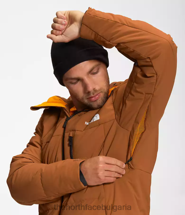 облекло The North Face пухено яке corefire кожено кафяво мъже 40DF01035