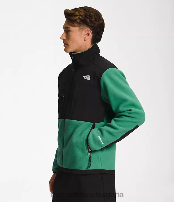 облекло The North Face яке денали наситено тревисто зелено мъже 40DF0197