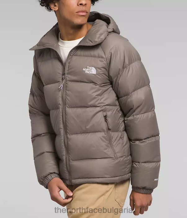облекло The North Face пухена качулка от хидраналит соколово кафяво мъже 40DF0642