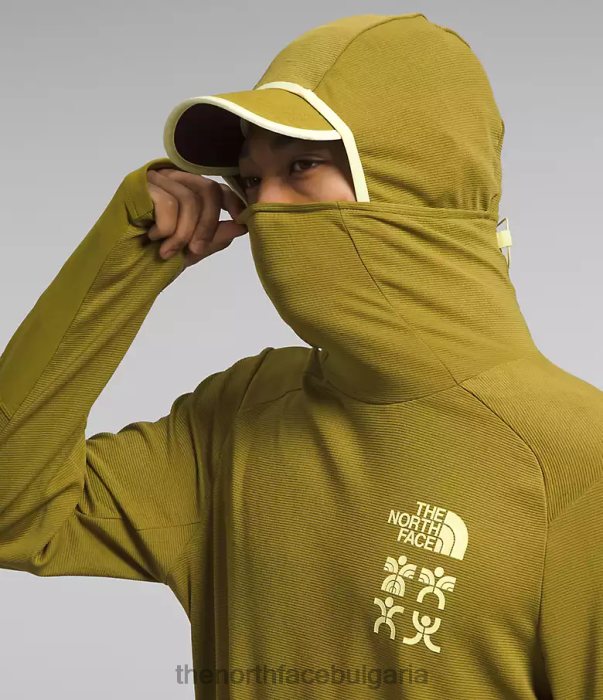 облекло The North Face суичър с качулка cerro alto серен мъх мъже 40DF0550