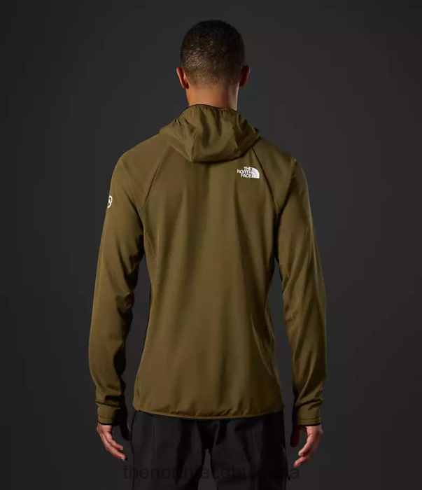 облекло The North Face Summit Series futurefleece lt пуловер с качулка военна маслина мъже 40DF0348