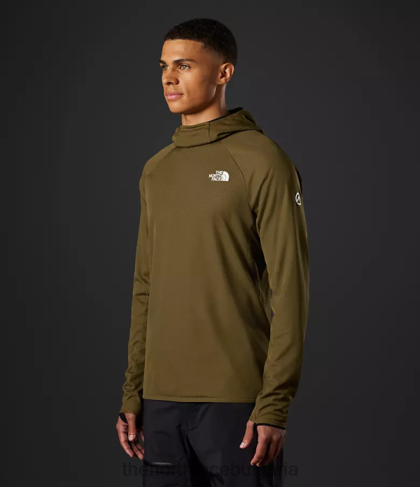 облекло The North Face Summit Series futurefleece lt пуловер с качулка военна маслина мъже 40DF0348