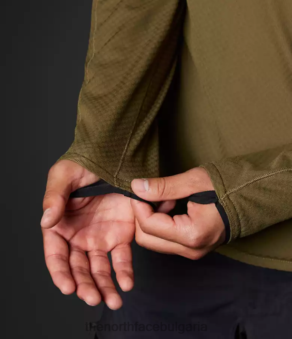 облекло The North Face Summit Series futurefleece lt пуловер с качулка военна маслина мъже 40DF0348