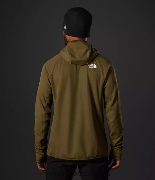 облекло The North Face суитър от серия futurefleece с цял цип военна маслина мъже 40DF0404