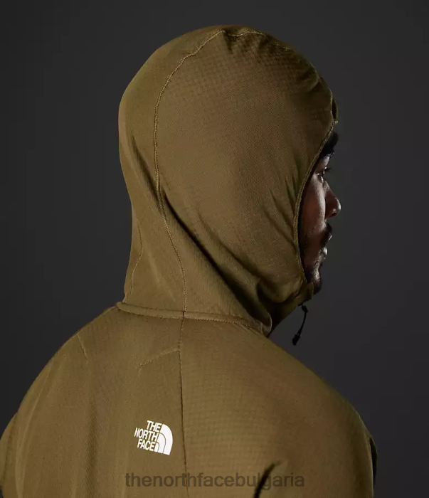 облекло The North Face суитър от серия futurefleece с цял цип военна маслина мъже 40DF0404
