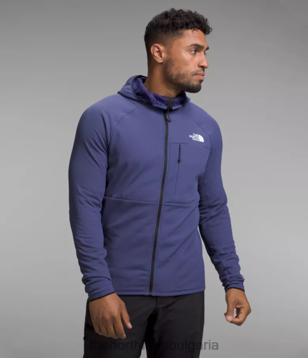 облекло The North Face суитър от серия futurefleece с цял цип пещерно синьо мъже 40DF0405