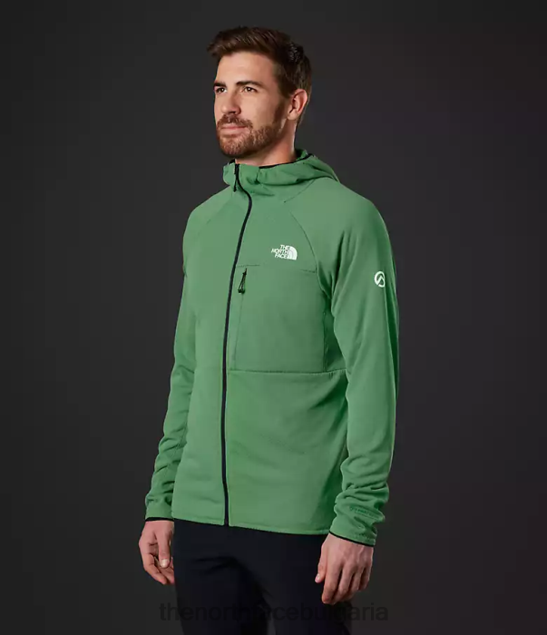 облекло The North Face суитър от серия futurefleece с цял цип наситено тревисто зелено мъже 40DF0407