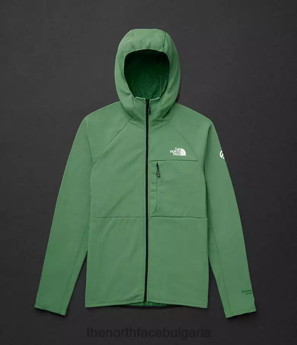 облекло The North Face суитър от серия futurefleece с цял цип наситено тревисто зелено мъже 40DF0407