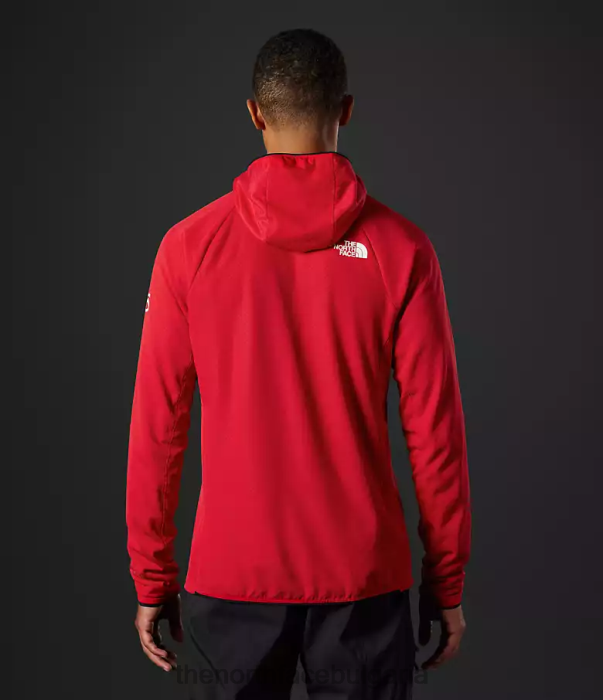 облекло The North Face суитър от серия futurefleece с цял цип tnf червено мъже 40DF0406