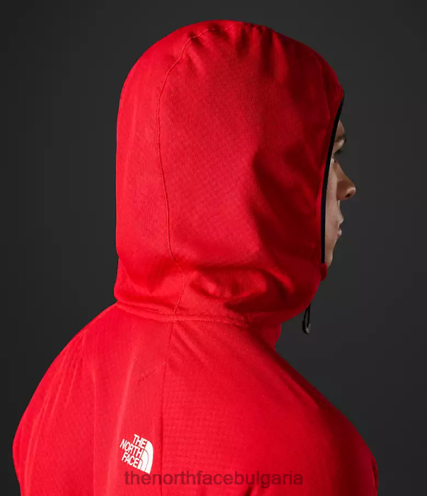 облекло The North Face суитър от серия futurefleece с цял цип tnf червено мъже 40DF0406
