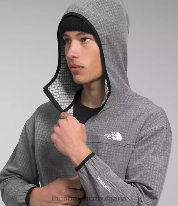 облекло The North Face Tekware решетка качулка tnf средно сив пирен мъже 40DF0834