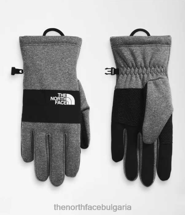 аксесоар The North Face ръкавици sierra etip tnf средно сив пирен мъже 40DF0664