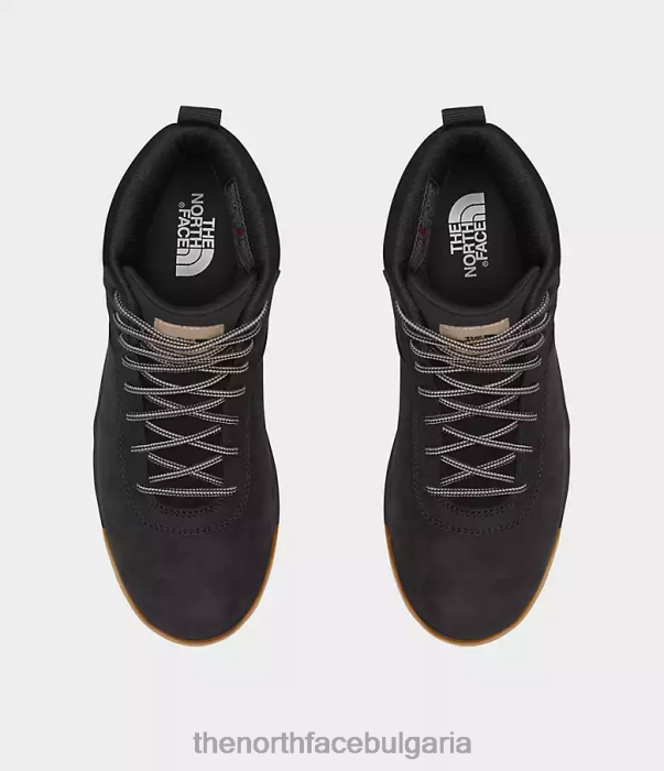 обувки The North Face лаример средни водоустойчиви ботуши tnf черно/винтидж каки мъже 40DF0311