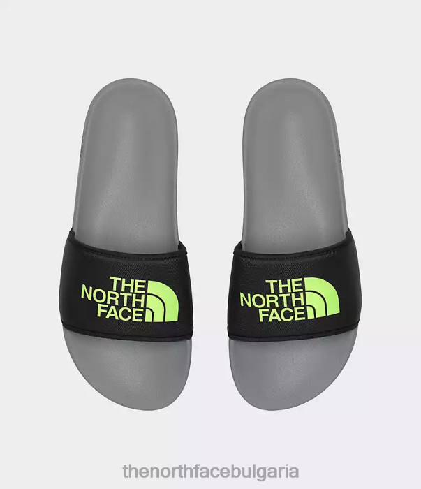 обувки The North Face слайдове от базовия лагер iii мелд сиво/лед жълто мъже 40DF033