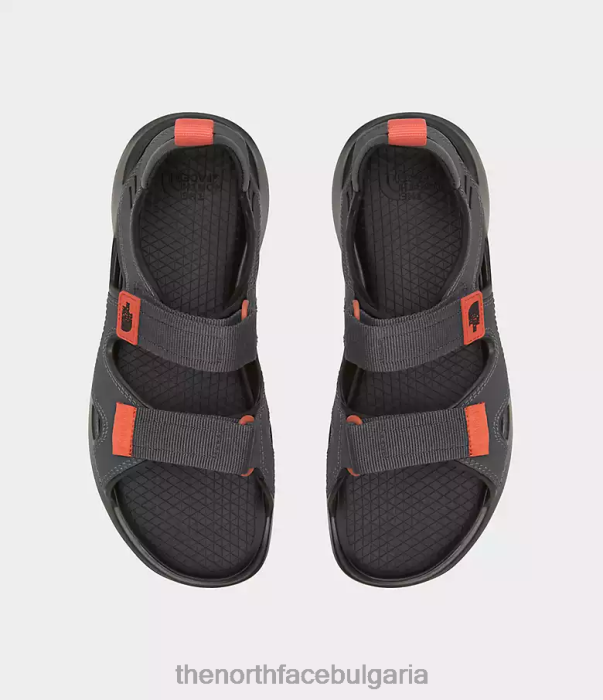 обувки The North Face сандали на таралеж iii асфалтово сиво/ретро оранжево мъже 40DF0553