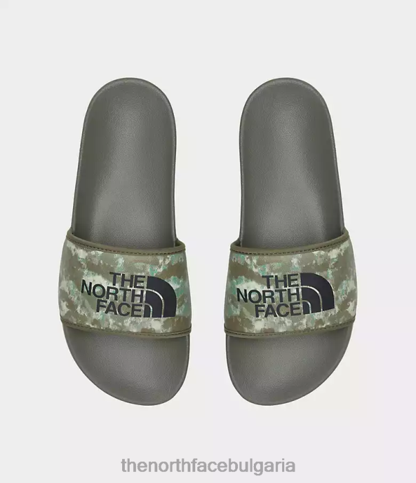 обувки The North Face слайдове от базовия лагер iii военен маслинен камуфлажен печат/tnf черно мъже 40DF034