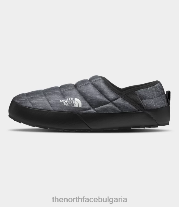 обувки The North Face thermoball traction mules v фантомно сиво хедър печат/tnf черно мъже 40DF01128