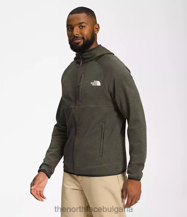 облекло The North Face качулка Canyonlands нов сив зелен пирен мъже 40DF0926