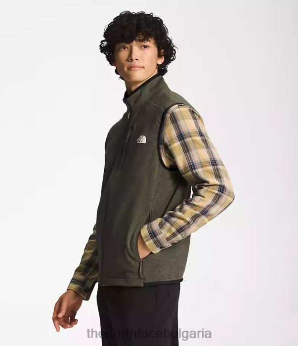 облекло The North Face жилетка Canyonlands нов сив зелен пирен мъже 40DF098