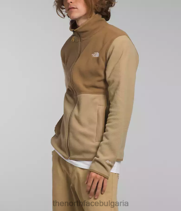 облекло The North Face яке alpine polartec 100 каки камък/утилитарно кафяво мъже 40DF013