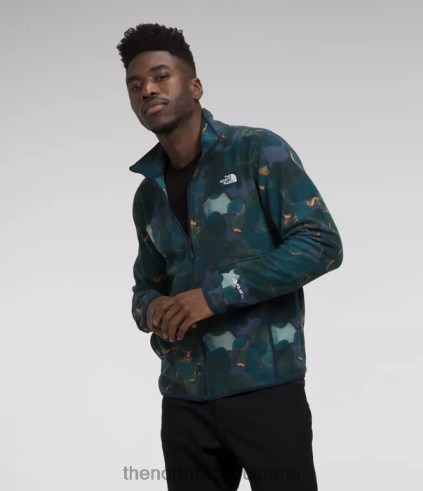 облекло The North Face яке alpine polartec 100 summit тъмносиня камуфлажна текстура мъже 40DF014