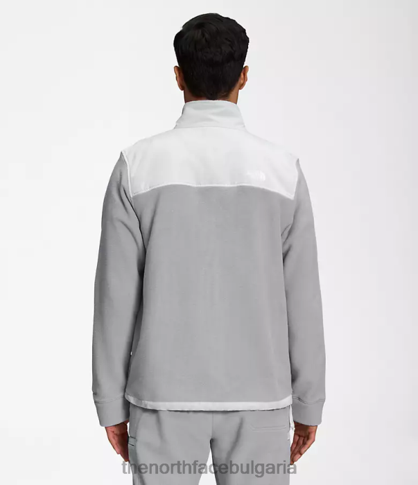 облекло The North Face яке alpine polartec 200 с пълен цип смесено сиво/калаено сиво мъже 40DF0540