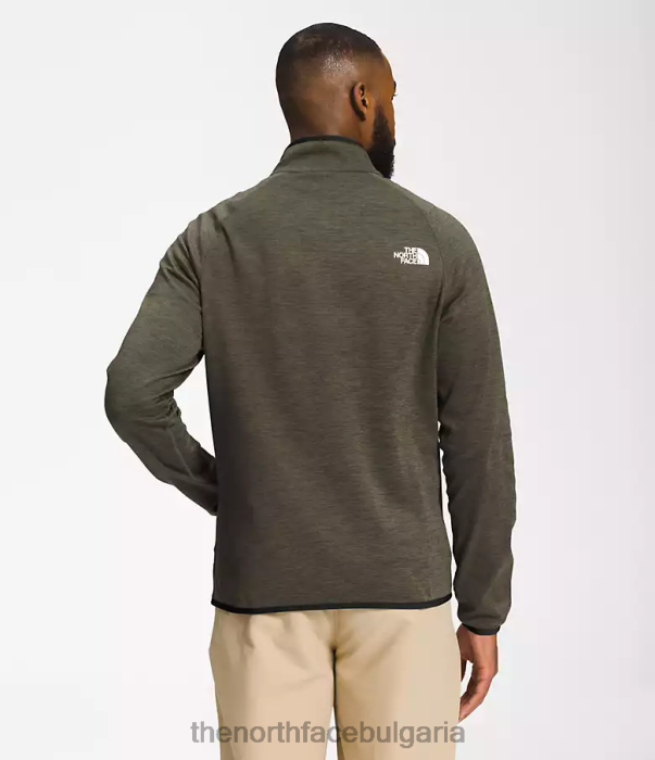 облекло The North Face canyonlands full-zip нов сив зелен пирен мъже 40DF0954