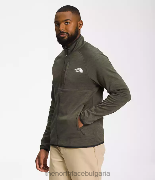 облекло The North Face canyonlands full-zip нов сив зелен пирен мъже 40DF0954