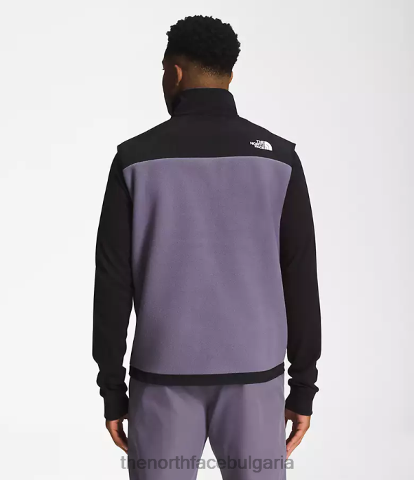 облекло The North Face денали жилетка лунен шисти/tnf черен мъже 40DF0600