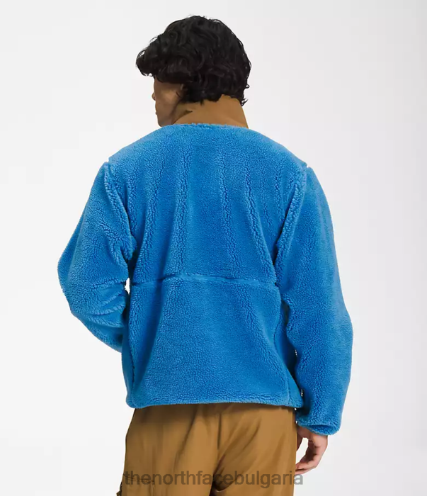 облекло The North Face екстремен пуловер супер звуково синьо/полезно кафяво мъже 40DF0121