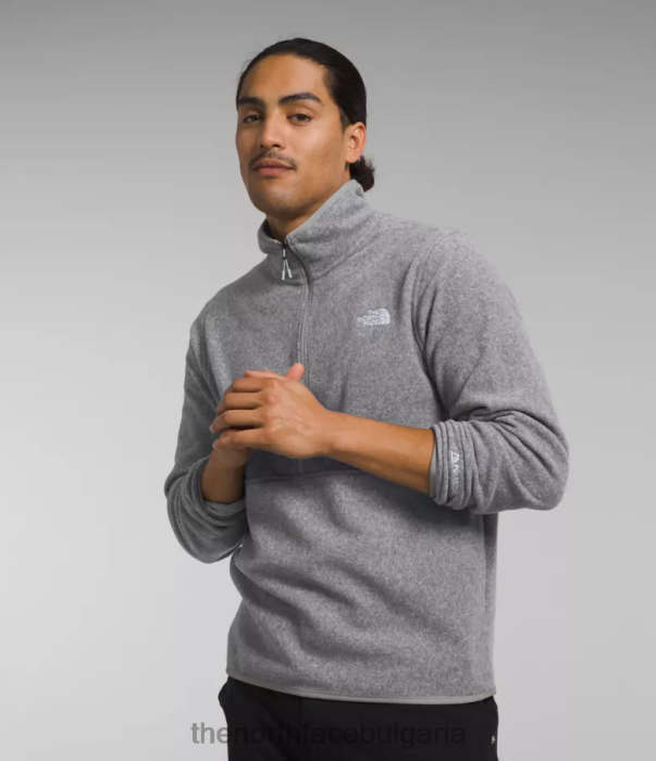 облекло The North Face alpine polartec 100 -цип tnf средно сив пирен мъже 40DF0777