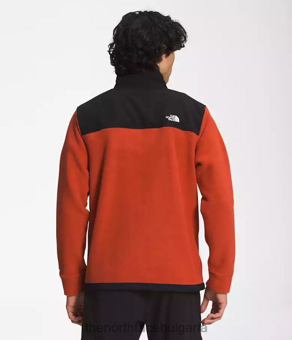 облекло The North Face alpine polartec 200 -цип ръждясал бронз/tnf черно мъже 40DF0358