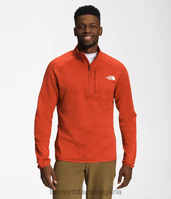 облекло The North Face canyonlands -zip ръждив бронзов пирен мъже 40DF0410