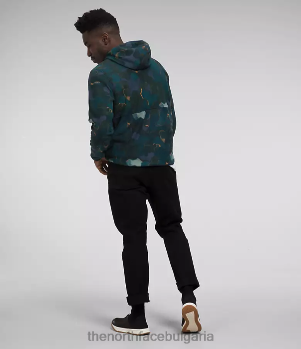 облекло The North Face алпийски пуловер polartec 100 summit тъмносиня камуфлажна текстура мъже 40DF0116