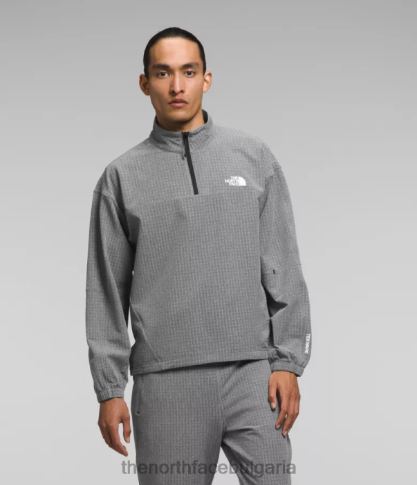 облекло The North Face tekware grid -zip tnf средно сив пирен мъже 40DF0416
