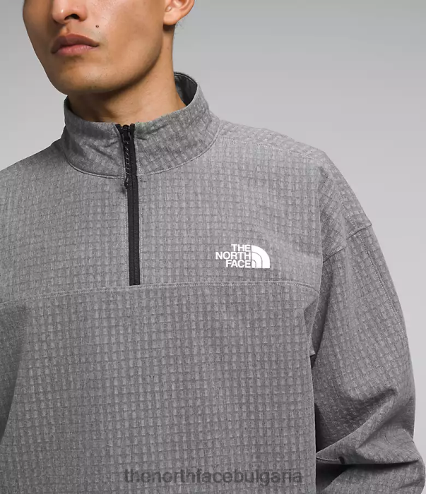 облекло The North Face tekware grid -zip tnf средно сив пирен мъже 40DF0416