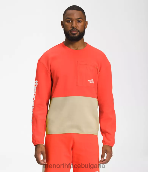 облекло The North Face технически екип на tnf чакъл/ретро оранжево мъже 40DF0603