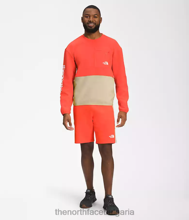 облекло The North Face технически екип на tnf чакъл/ретро оранжево мъже 40DF0603