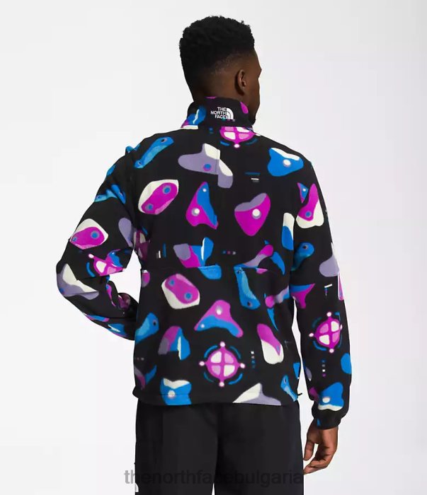 облекло The North Face tnf polartec 100 -zip tnf черен инфографичен печат мъже 40DF0302