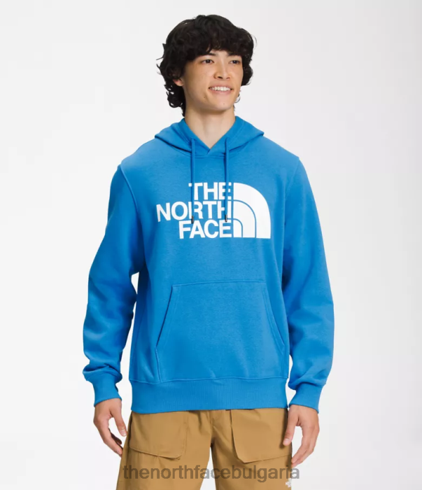 облекло The North Face пуловер с качулка с половин купол супер звуково синьо/tnf бяло мъже 40DF0107