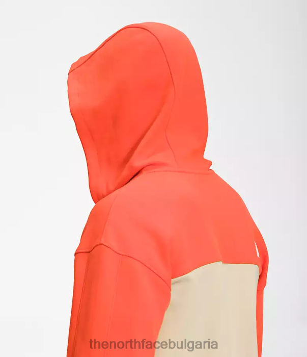 облекло The North Face суичър с цял цип tnf tech чакъл/ретро оранжево мъже 40DF0208