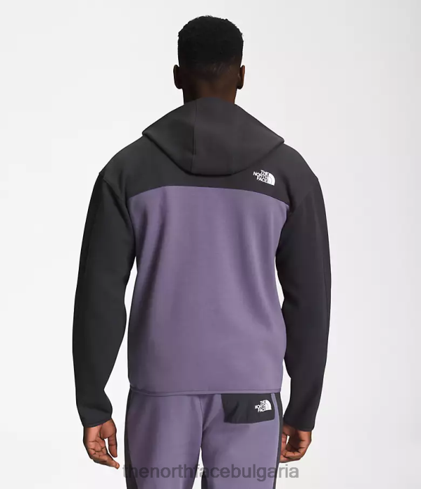 облекло The North Face суичър с цял цип tnf tech лунен шисти мъже 40DF0209